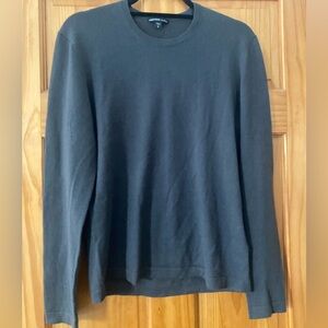 James Perse 100% Cashmere Black Crewneck Sweater Size 0 XS Lightweight Luxury